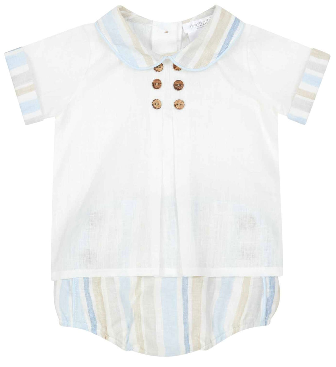 Chambray Fair Isle Diaper Set