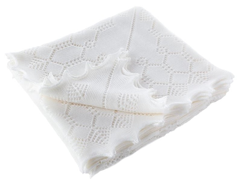 Elegant Soft Wool Baby Shawl