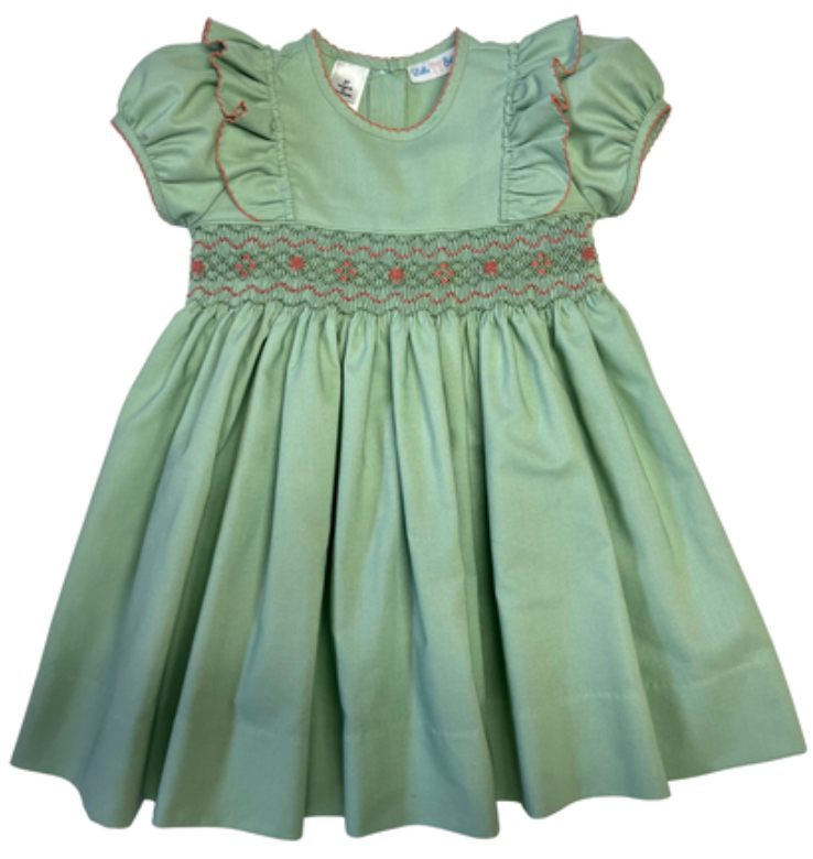 SAGE SMOCKED SET