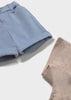 3-Piece Knit Set - Brown/Blue