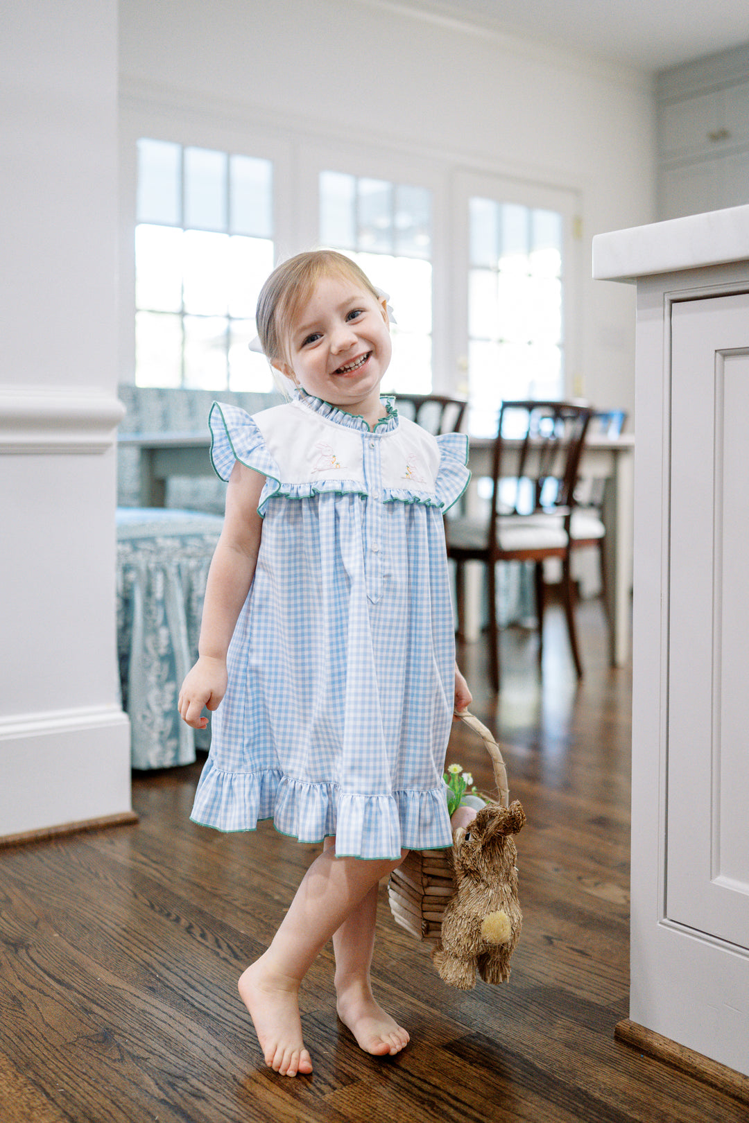 Bitsy Blue Gingham Easter Dress Bitsy Blue Gingham Easter Dress