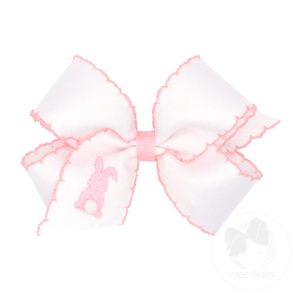 White w/ Pink Bunny Bow – Children's Edit