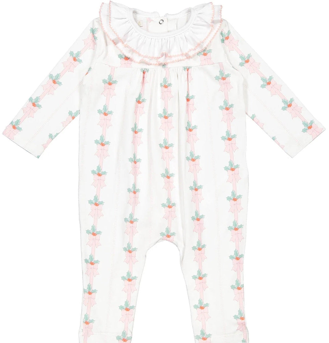 Pink Mistletoe Footie – Children's Edit