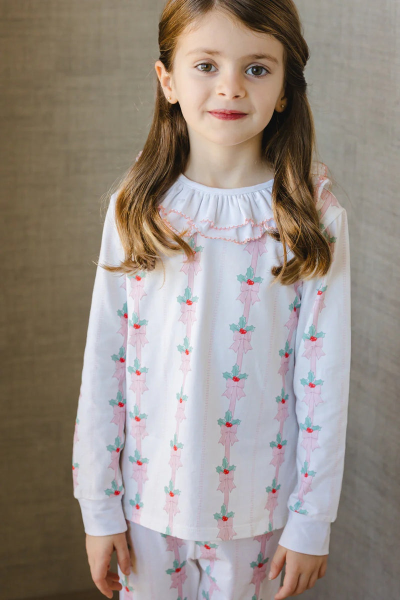 Mistletoe Pyjamas Pink Mistletoe Pajama – Children's Edit