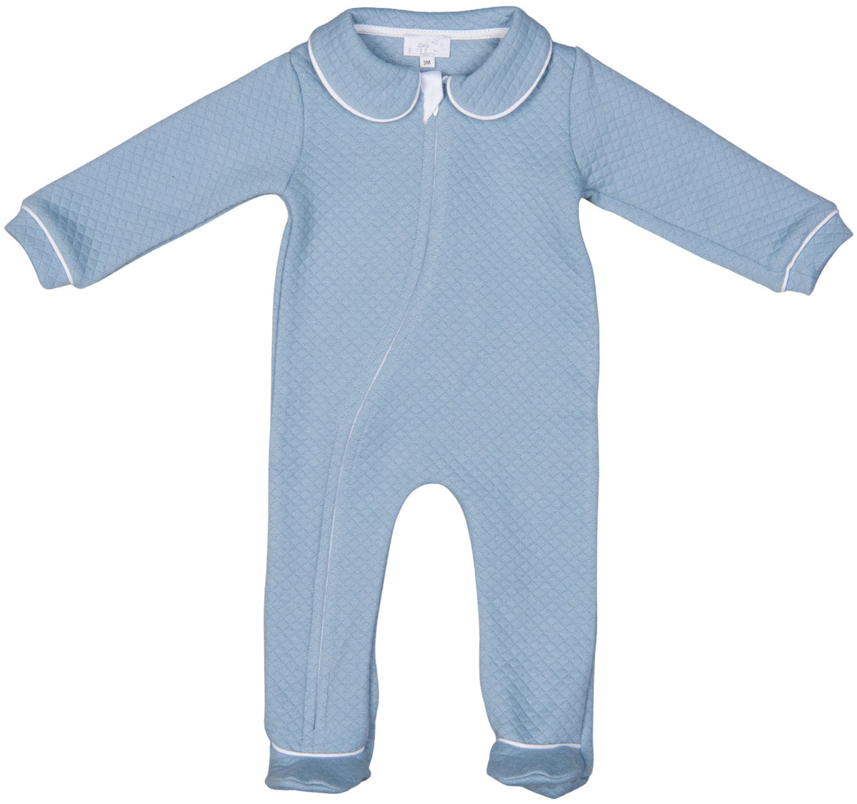 Leo Blue Zipper Footie – Children's Edit